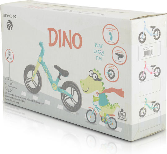 Byox Kids Balance Bike Dino Green