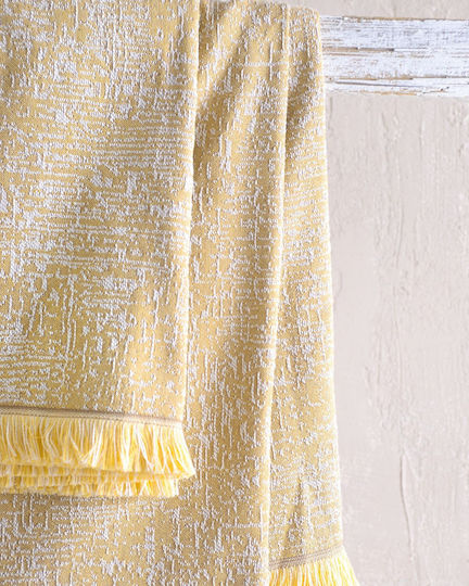 Rythmos Калъф За Възглавница Canda От 100% Памук Горчичен 40x40см