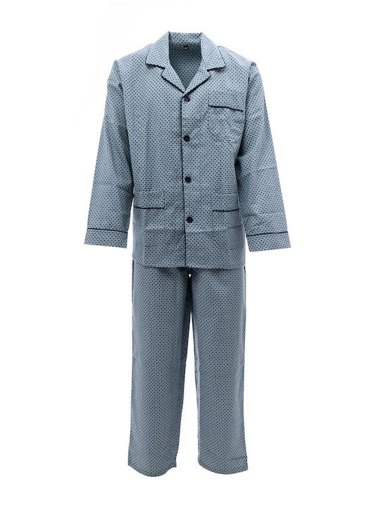 Pegasus Bio Men's Summer Pajamas Set BLUE