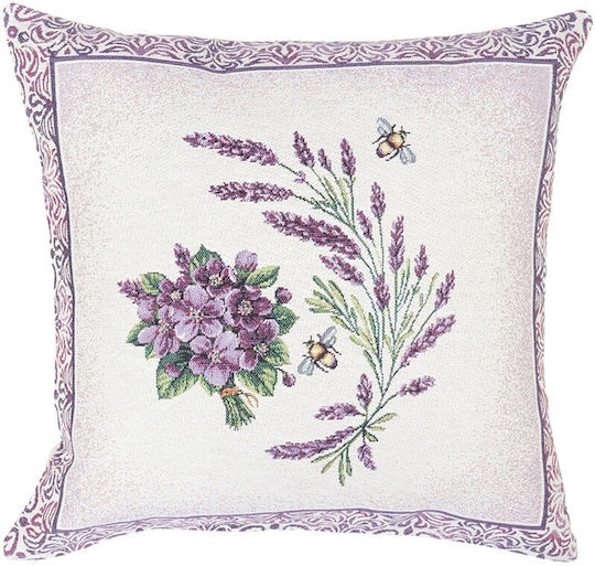 Sette Colori Throw Pillows 8255 Purple 45x45cm