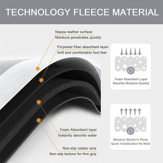 Viosarp Πατάκι Μπάνιου Οβάλ 5206753041757 Απορροφητικό 40x60εκ.