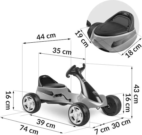 Ricokids Go-Kart για 3-7 Ετών Κόκκινο