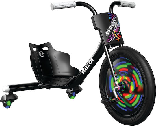 Razor RipRider 360 Lightshow Kids Tricycle for 5+ Years Black