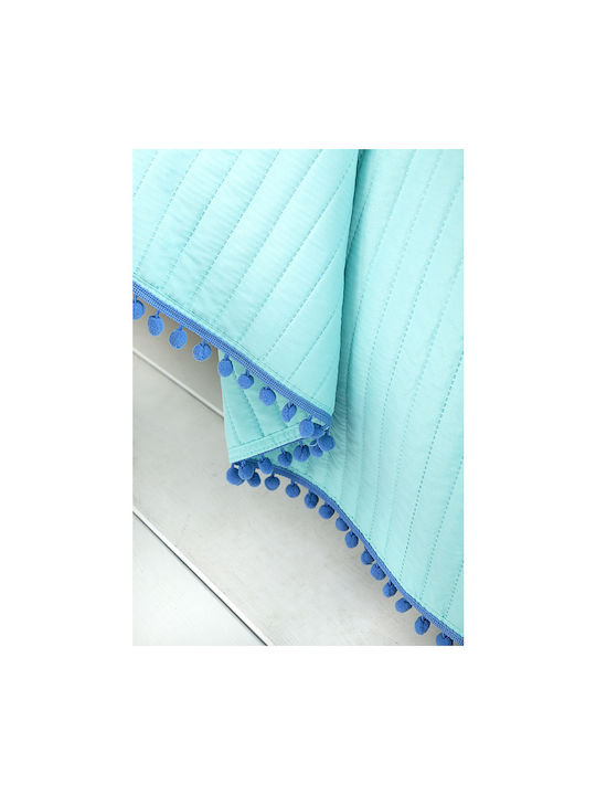 Nima Παιδικό Κουβερλί Μονό Finesse Bright Aqua 160x240εκ.