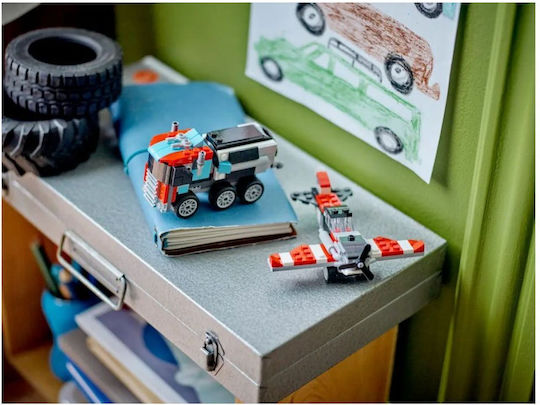 LEGO Creator Flatbed Truck With Helicopter για 7+ Ετών 270τμχ