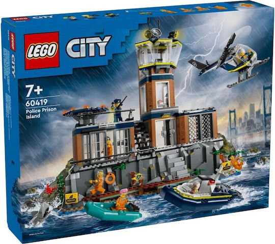 Lego -Stadt Police Prison Island für 7+ Jahre