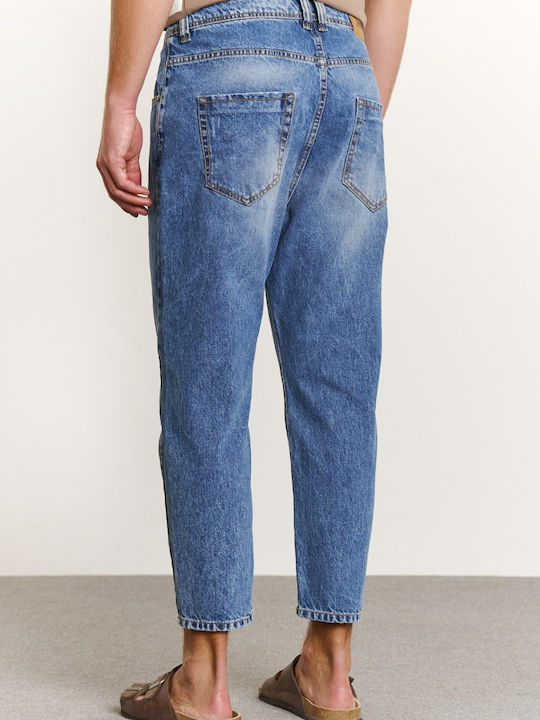 Edward Jeans Herren Jeanshose in Baggy Linie Blau