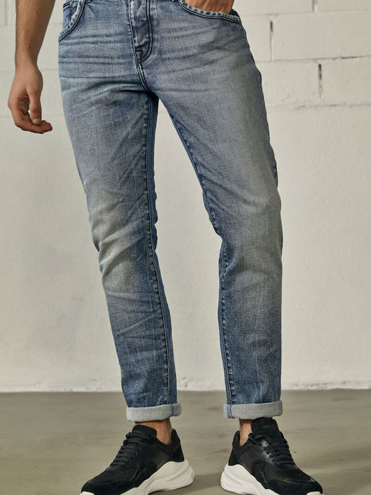 Edward Jeans Herren Jeanshose in Slim Fit Hellblau