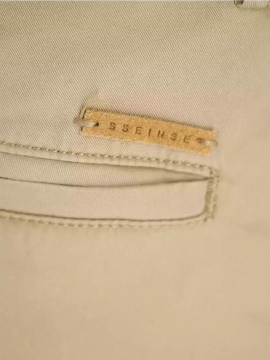 Hose Elastisch in Schlanker Passform Beige