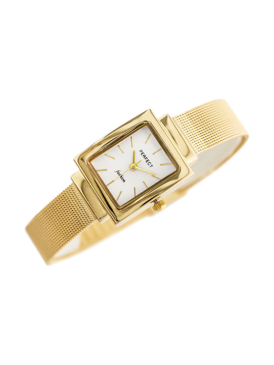 Perfect Uhr mit Gold Metallarmband