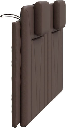 vidaXL Leather Brown Bed Headboard Cushion