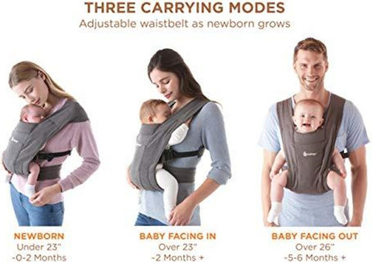 Ergobaby Κλασικός Μάρσιπος Embrace Oxford Blue με Μέγιστο Βάρος 11.3kg