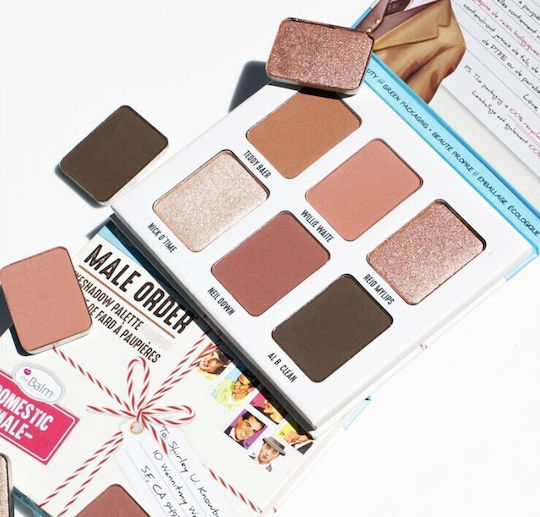 theBalm Domestic Eyeshadow Palette Palette with Pressed Powder Eye Shadows in Solid Form 10.5g