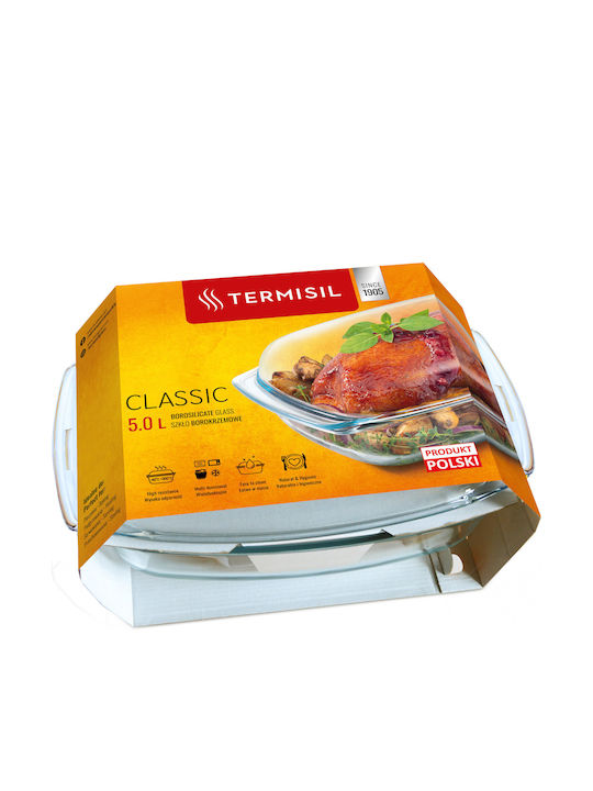 Termisil Dutch Oven Rectangular Glass 5lt 1pcs