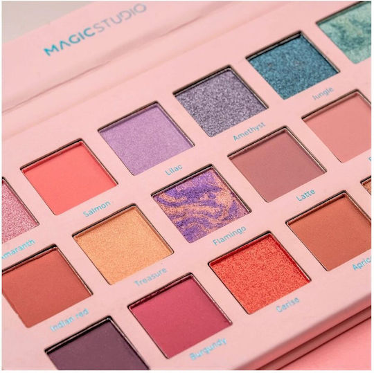 Magic Studio Sweet Pastel Palette mit Lidschatten in Gepresster Form 18gr