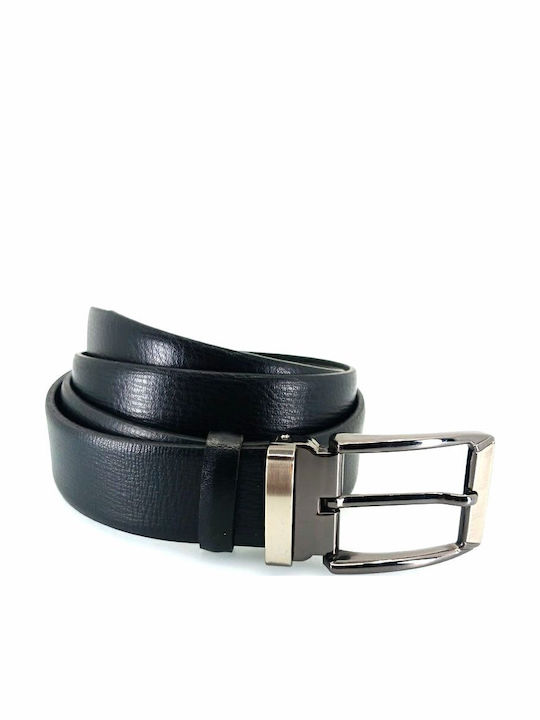 Herren Gürtel Leder Schwarz