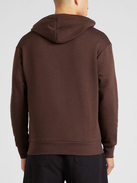 Hollister Men's Sweatshirt with Hood Brown