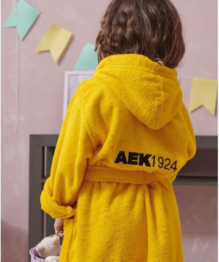Palamaiki Halat de Baie pentru Copii Yellow cu Glugă