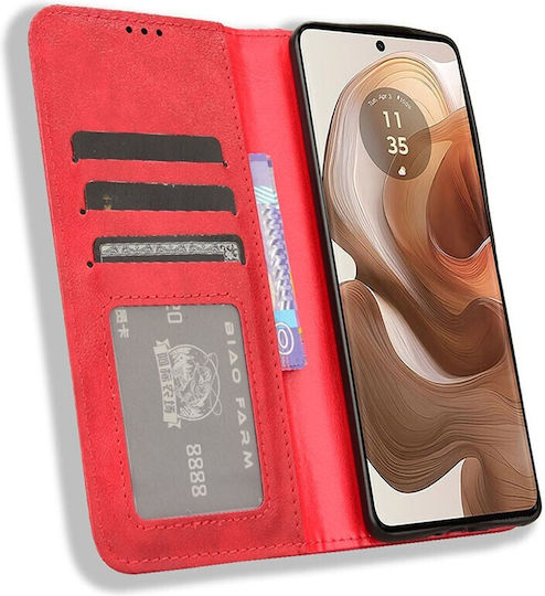 Retro Book Κόκκινο (Motorola Edge 50 Ultra 5G)