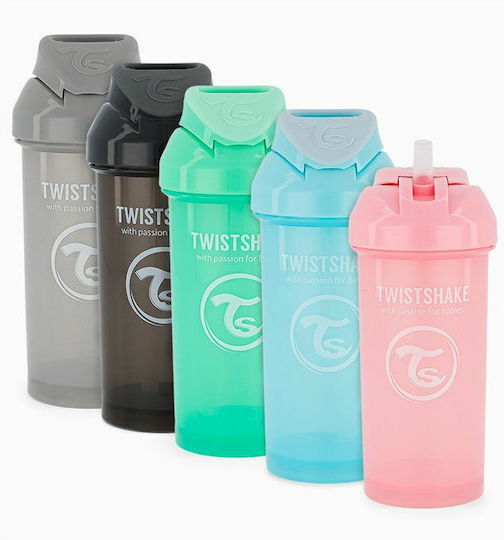 Twistshake Baby Cup Straw Cup made of Plastic Purple 360ml for 6m+m+