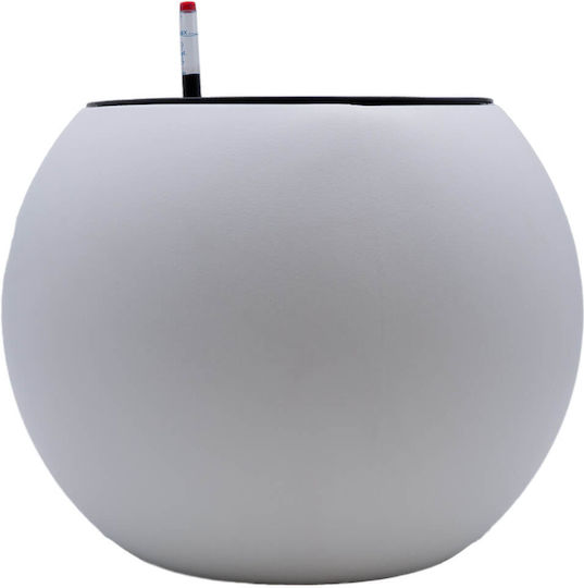 Uncle George Self-watering Pot Plastic White 35x35x26.5cm.