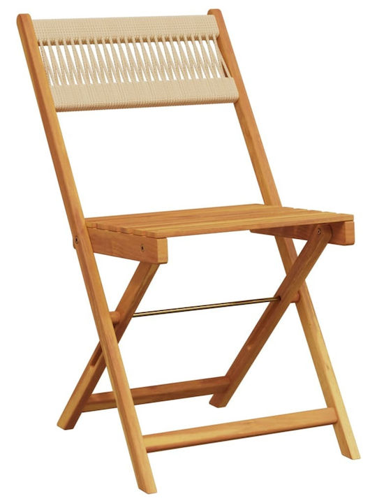 Outdoor Chair Wooden Black 2pcs 38x32.5x80cm