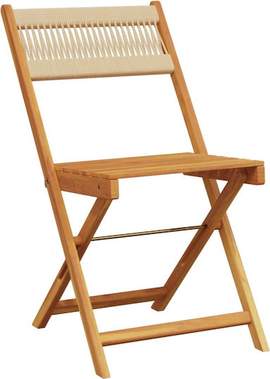 Outdoor-Stuhl Hölzernes Black 2Stück 38x32.5x80εκ.