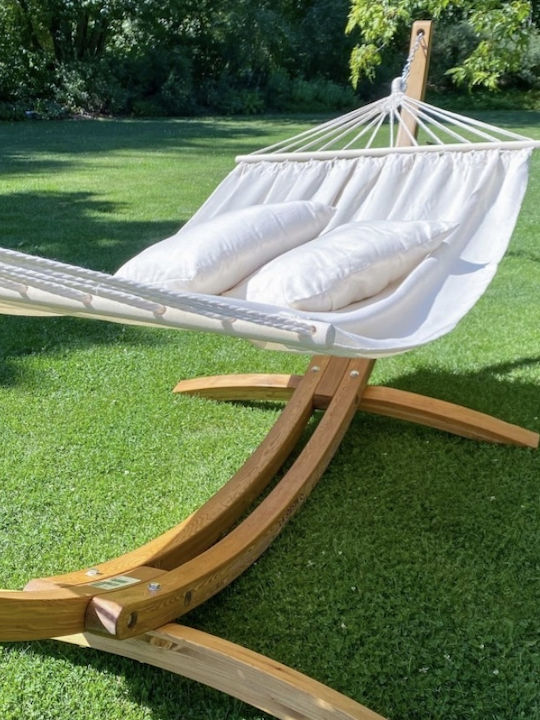 Αιώρα Με Ξύλινη Ράβδο Chillounge Palma Beach & Σταντ Ευκάλυπτου