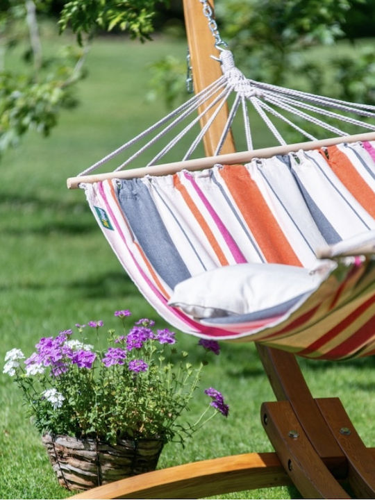 Showood Single Hammock with Stand Multicolour 300x140cm