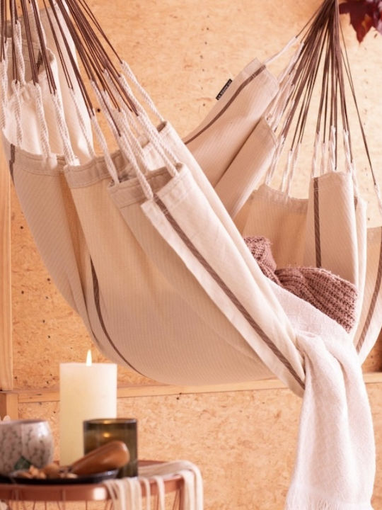 Showood Single Hammock Beige 210x140cm