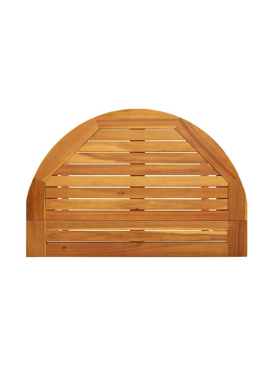 Wooden Garden & Terrace Table for Small Spaces Foldable Solid Acacia Wood 90x60x72cm