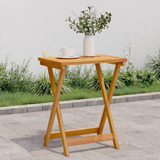 Помощна маса за Малки Външни Пространства Сгъваема MASSIF WOOD 50x36x60бр