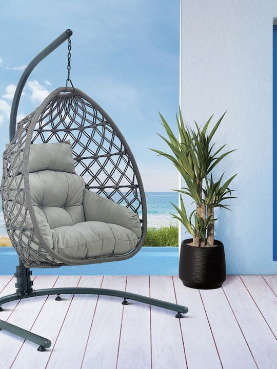 Reena Φωλιά με Βάση Rattan Μ121xΠ147xΥ200cm Γκρι Reena Φωλιά με Βάση Rattan Μ121xΠ147xΥ200cm Γκρι
