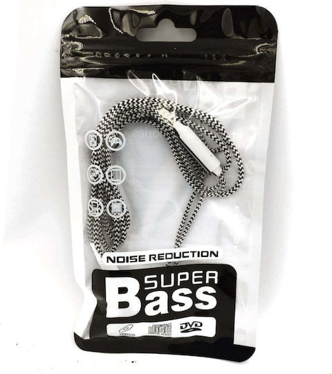 Super Bass In-ear Handsfree Ακουστικά με Βύσμα 3.5mm Μπλε