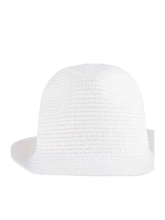 Brims and Trims Kids Hat Fedora White