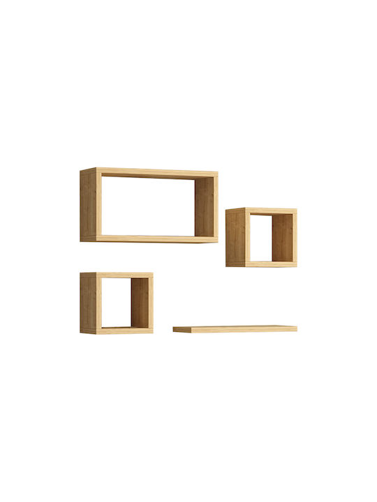 Ράφι Τοίχου Babine Oak 84x15x44εκ.