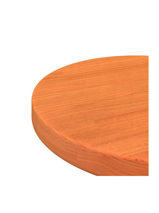 vidaXL Rund Tischoberfläche aus Massivholz Brown 30x30x2.5cm 847124 1Stück