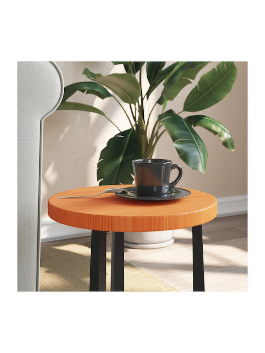 vidaXL Rund Tischoberfläche aus Massivholz Brown 30x30x2.5cm 847124 1Stück