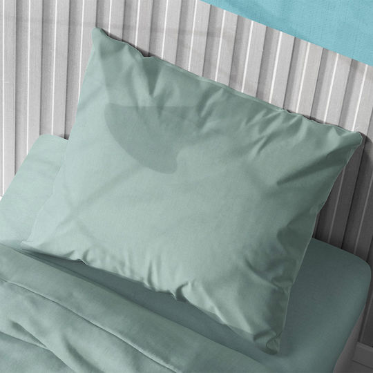 Dimcol Solid Μαξιλαροθήκη με Φάσα Aqua 50x70εκ.