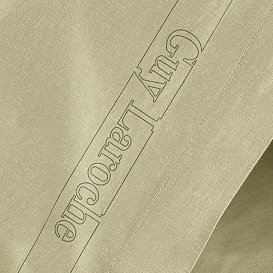 Guy Laroche Color Plus Kissenbezug-Set mit Umschlagumschlag Olive 50x70cm.
