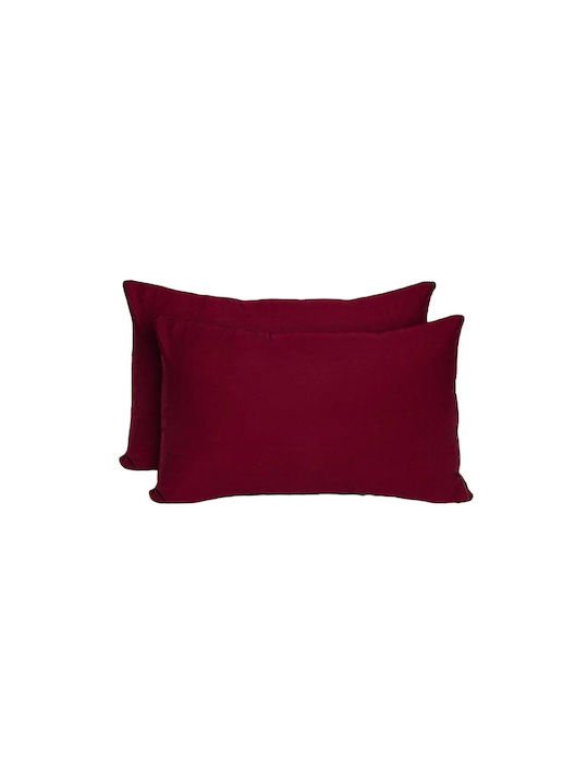 SpitiBazaar Set Față de Pernă Burgundy 50x70cm.