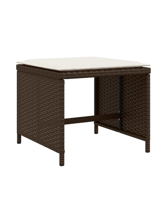 Σκαμπό Rattan 4τμχ 40x40x35cm Σκαμπό Rattan 4τμχ 40x40x35cm
