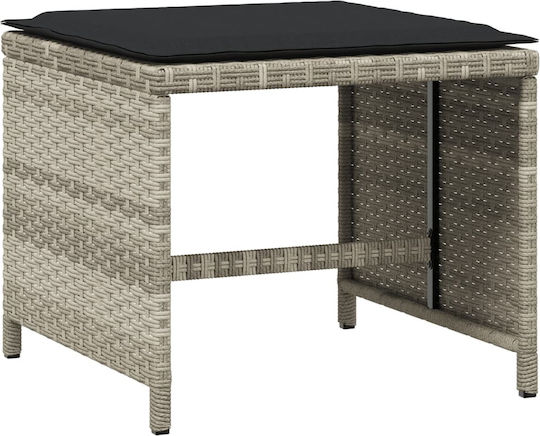 Σκαμπό Rattan 4τμχ 40x40x35cm Σκαμπό Rattan 4τμχ 40x40x35cm