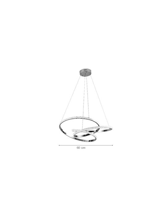 Inlight Pendant Light Silver 60x60cm