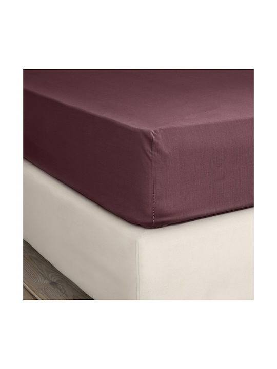 Nima Unicolors Pillowcase Set with Envelope Cover Deep Bordeaux 52x72cm.