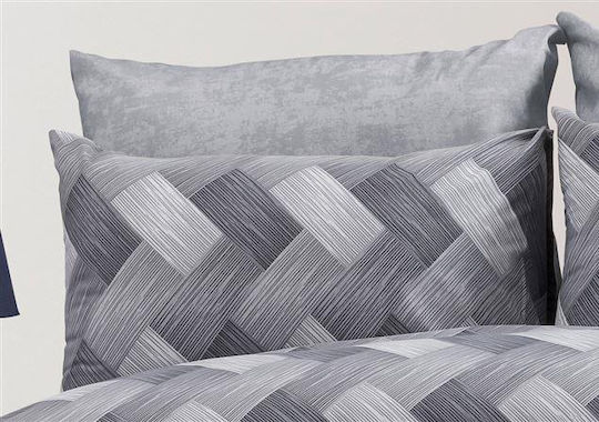 Dimcol Алкмини Калъфка за Възглавница с корица за плик 452 Grey 50x70см.