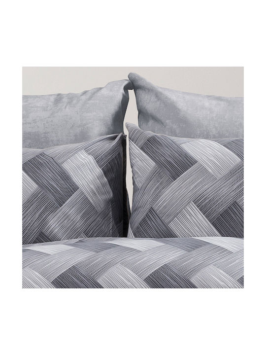 Dimcol Alcmene Pillowcase with Envelope Cover 452 Grey 50x70cm.