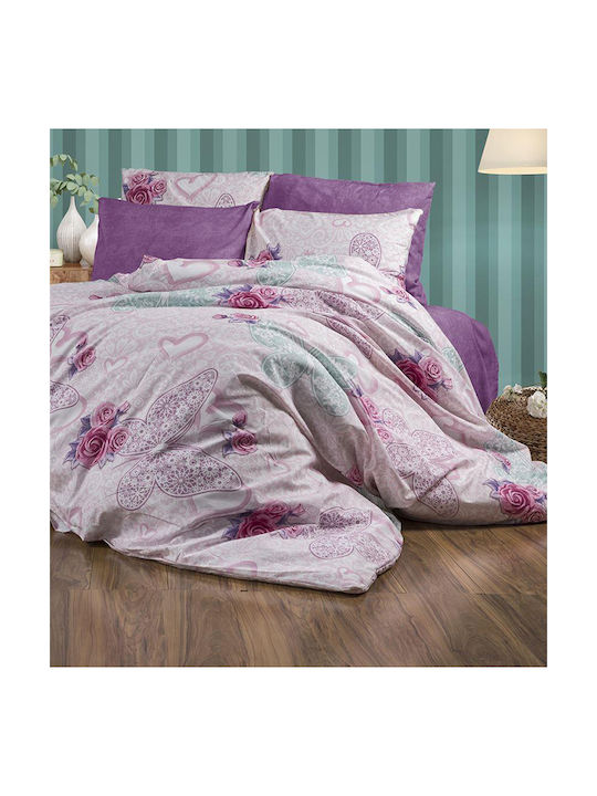 Dimcol Chloe Kissenbezug mit Umschlagumschlag Pink 50x70cm.