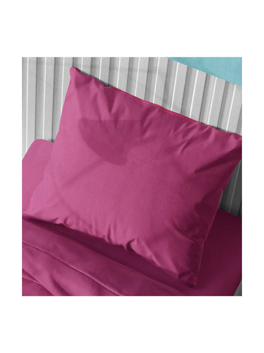 Dimcol Solid Калъфка за Възглавница с корица за плик Фуксия 50x70см.