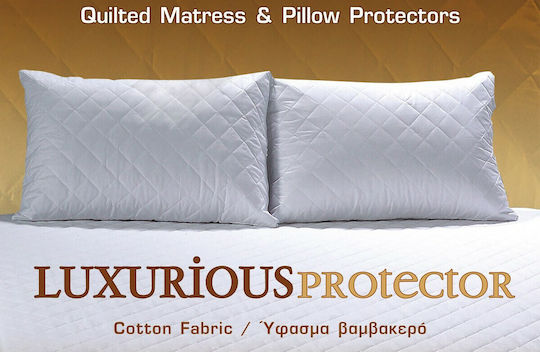 La Luna Luxurious Kissenbezug-Set mit Umschlagumschlag Gesteppt Weiß 50x70cm.